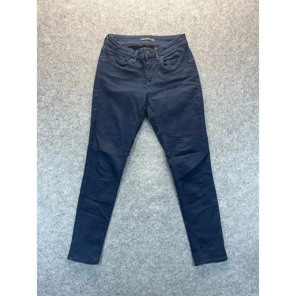 Mavi Jeans Women's 26x28 Skinny Dark Blue Stretch Mid‎ Rise Denim